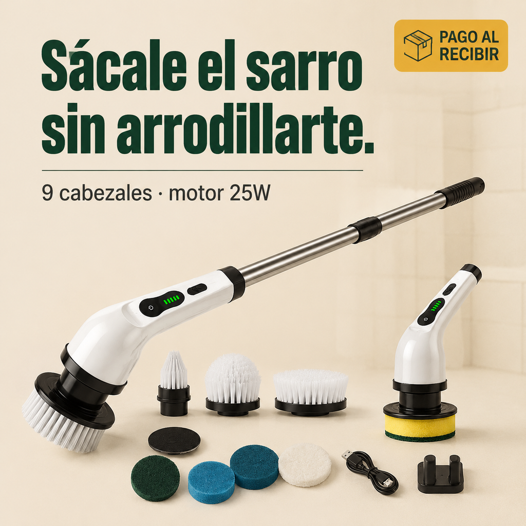 Cepillo Limpiador Electrico 9 En 1 - id44784 — vista 1